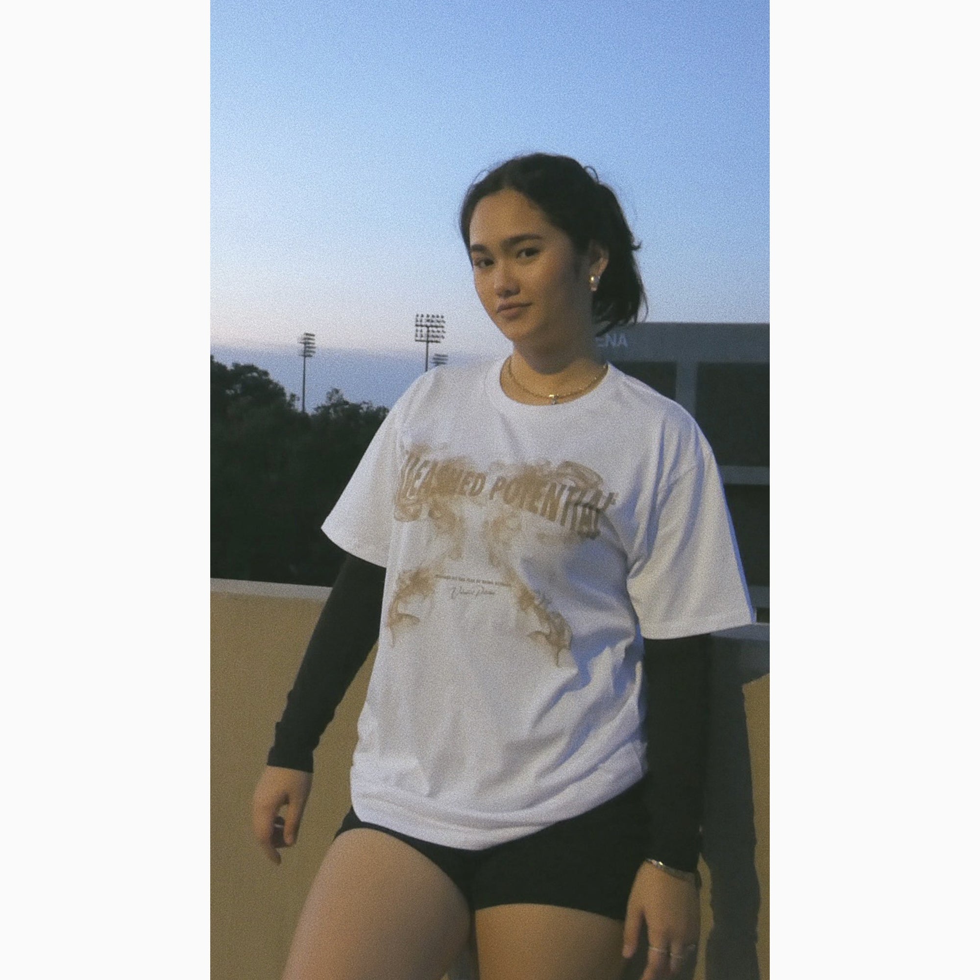 WHITE LOGO TEE